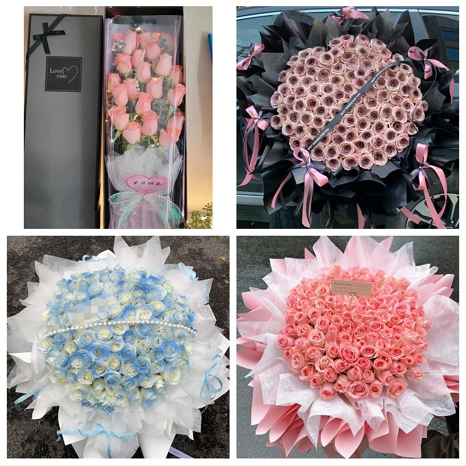 河南新乡市红旗卫滨凤泉牧野区同城鲜花店圣诞平安夜玫瑰花束礼盒