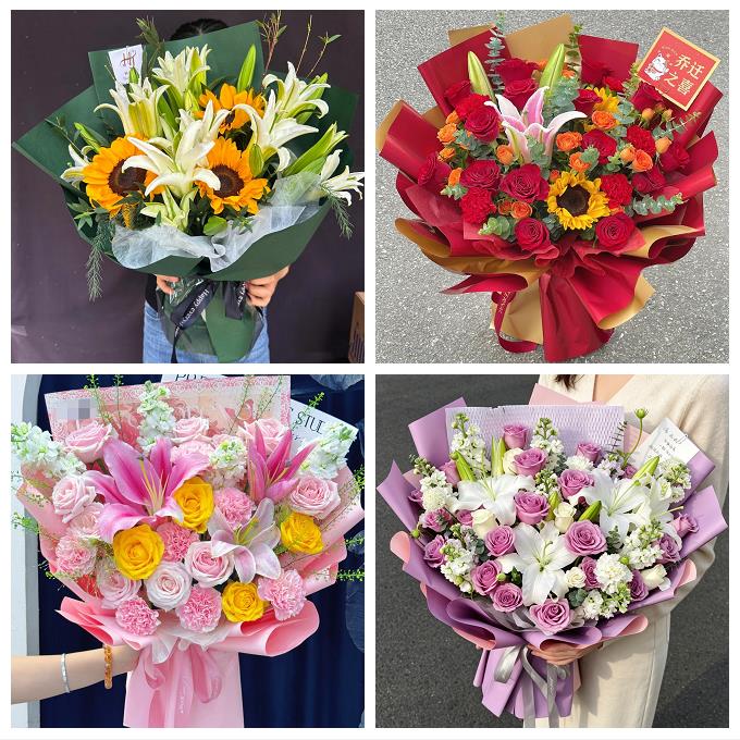 抚州市溪县资溪县东乡广昌县同城鲜花店玫瑰百合花束送老婆女朋友