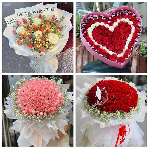 河南信阳市固始县潢川县淮滨县鲜花店同城配送女朋友草莓玫瑰花束