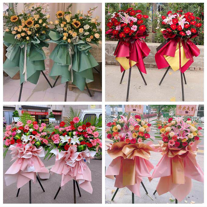 送武汉市武昌区青山区洪山区同城花店开业乔迁鲜花大麦花篮送朋友