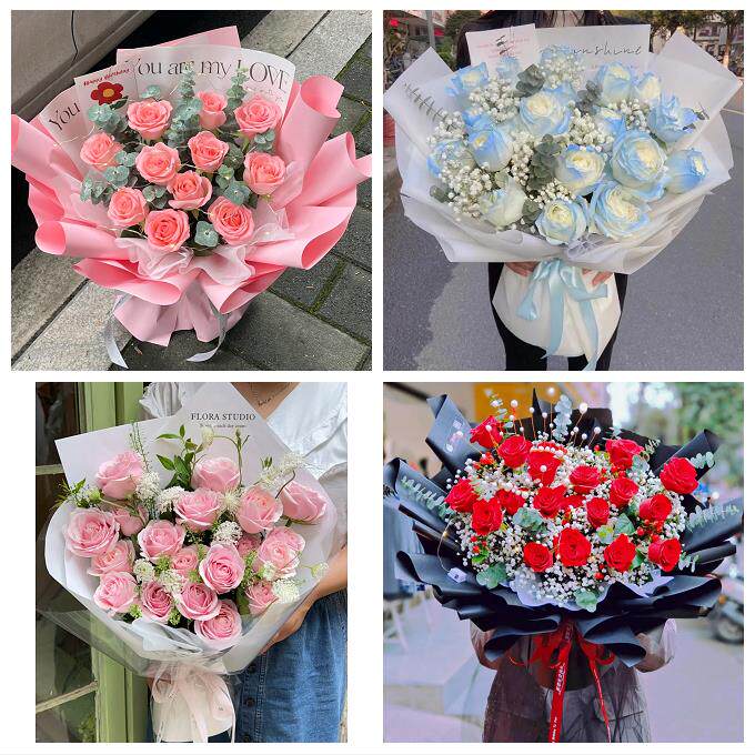 济宁市任城兖州区微山鱼台县同城鲜花店女神节玫瑰花束送老婆女友