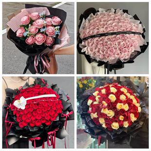 上海市浦东新区浦兴路东明路街鲜花店同城配送女朋友情人节红玫瑰