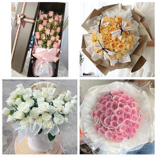 南宁市良庆邕宁武鸣区隆安县同城鲜花店情人节玫瑰花束礼盒送女友