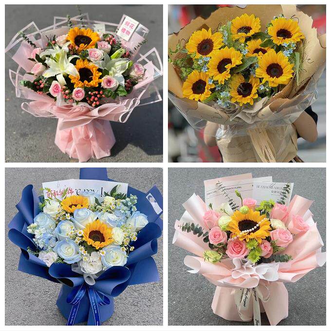 广东深圳市龙华区大浪福城观澜同城鲜花店学生高考向日葵玫瑰花束