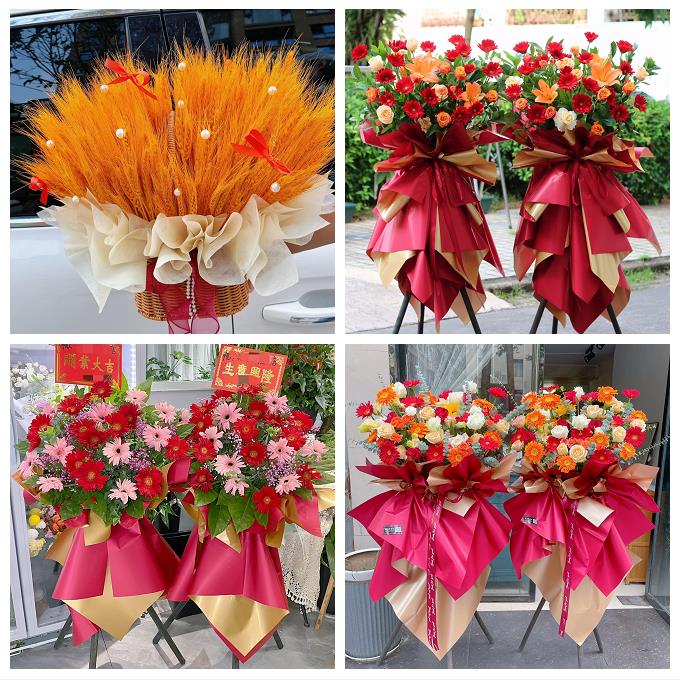送青岛市即墨市平度市莱西市鲜花店同城配送商务周年庆典开业花篮