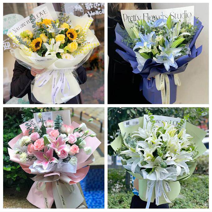 送鹰潭市月湖区余江县贵溪市同城鲜花店送闺蜜女朋友百合玫瑰花束