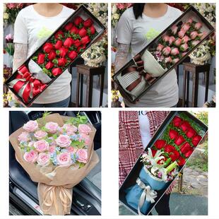 福建莆田市城厢区涵江区荔城区鲜花店同城配送女朋友情人节红玫瑰