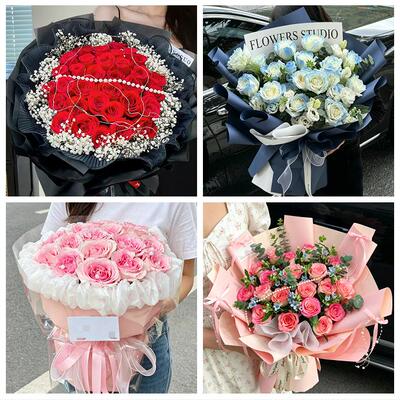 520玫瑰花束礼盒送女友库尔勒市轮台且末县和静博湖县同城鲜花店