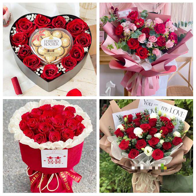 北京市石景山区八角古城苹果园同城鲜花店订情人节玫瑰送女友老婆