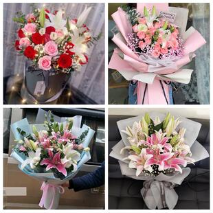 常德市安乡汉寿县武陵鼎城区同城鲜花店订玫瑰百合送女友老婆生日