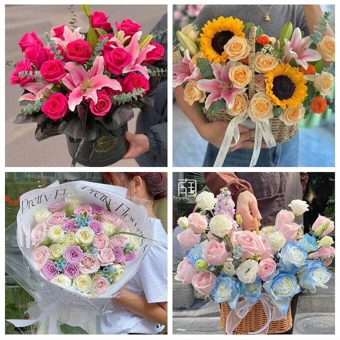 吕梁方山中阳交口县孝义汾阳同城鲜花店玫瑰向日葵绣球送朋友生日