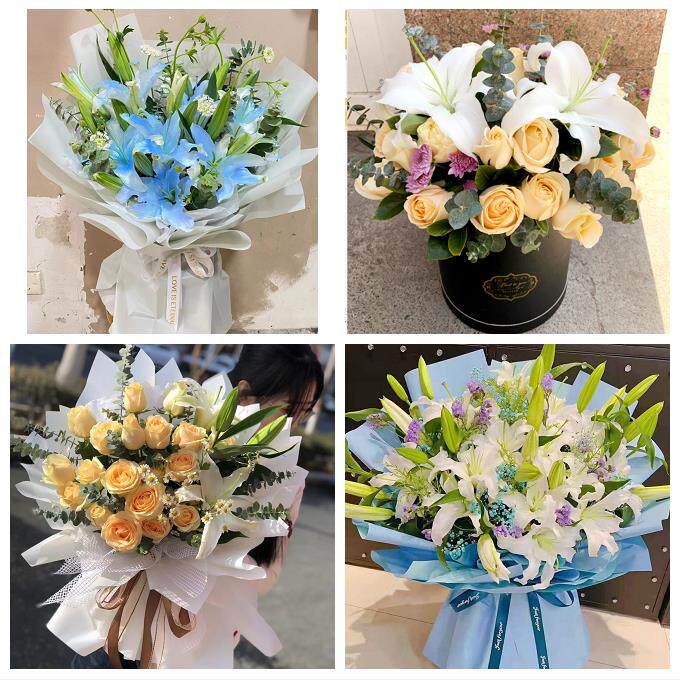 东莞市麻涌望牛墩中堂高埗镇同城鲜花店订玫瑰百合送女友老婆生日