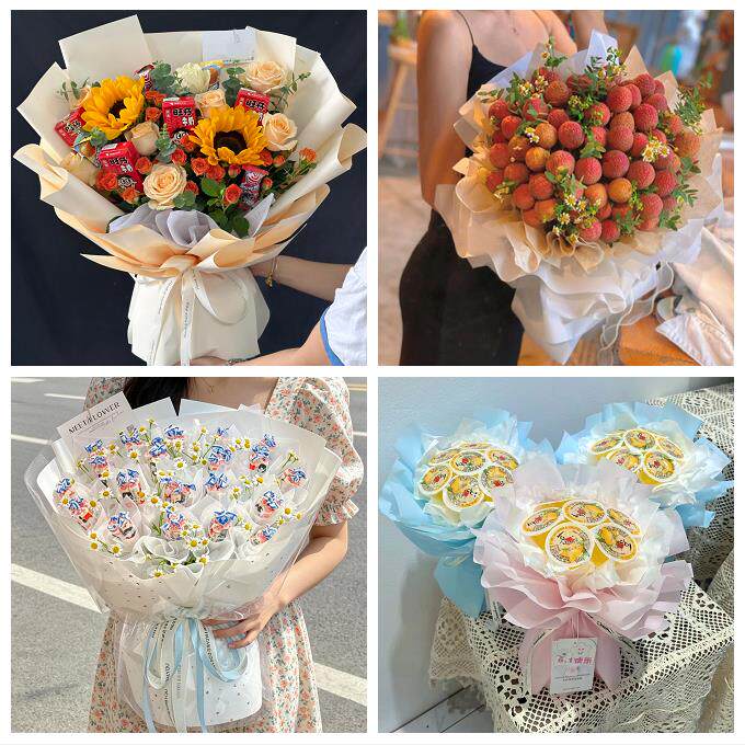 送淮安市涟水县盱眙县金湖县同城鲜花店61儿童节鲜花零食饮料花束