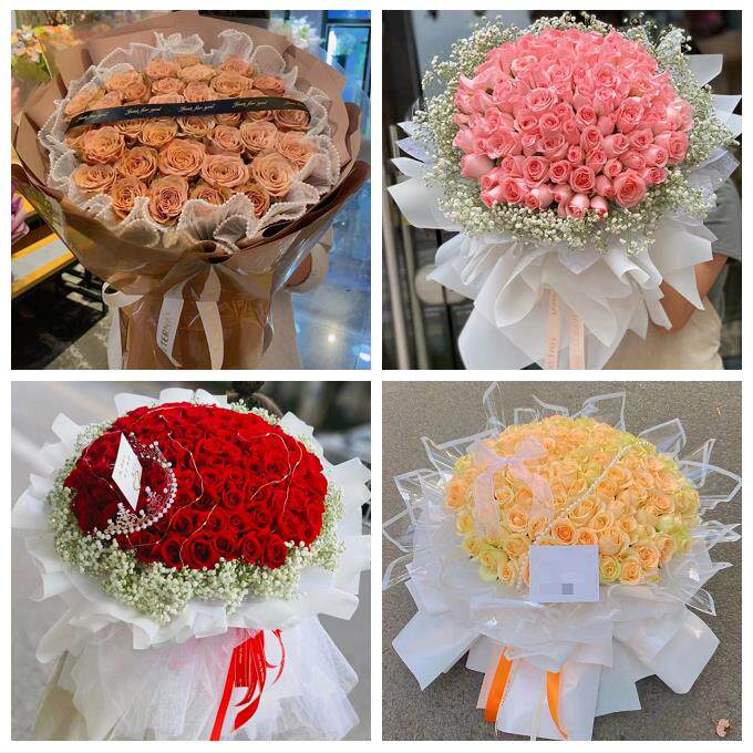 广东江门市蓬江区江海区新会区鲜花店同城配送女朋友草莓玫瑰花束