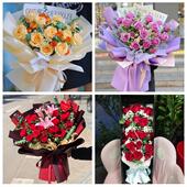 送上海市青浦区重固镇白鹤镇同城鲜花店情人节玫瑰花束礼盒送女友