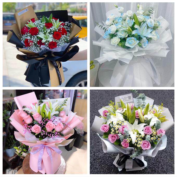 石家庄市裕华藁城鹿泉栾城区同城鲜花店订玫瑰百合送女友老婆生日