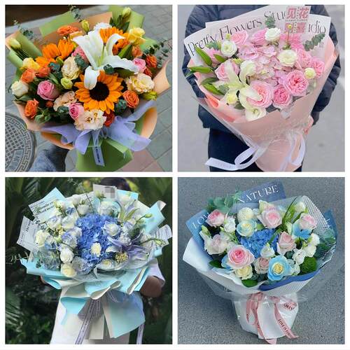 送澄迈县临高县陵水县保亭县同城鲜花店玫瑰向日葵绣球送朋友生日