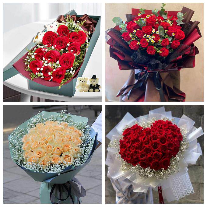 河北衡水安平故城阜城县深州市同城鲜花店送11朵33枝玫瑰表白女友