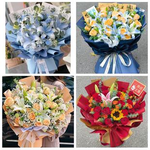 送许昌市魏都区许昌县鄢陵县同城鲜花店玫瑰百合花束送老婆女朋友