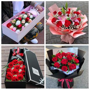 阜阳市太和阜南颍上县界首市同城鲜花店情人节送老婆玫瑰表白女友
