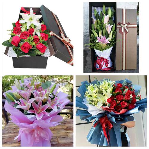 北京朝阳区和平街安贞亚运村同城鲜花店订玫瑰百合送女友老婆生日