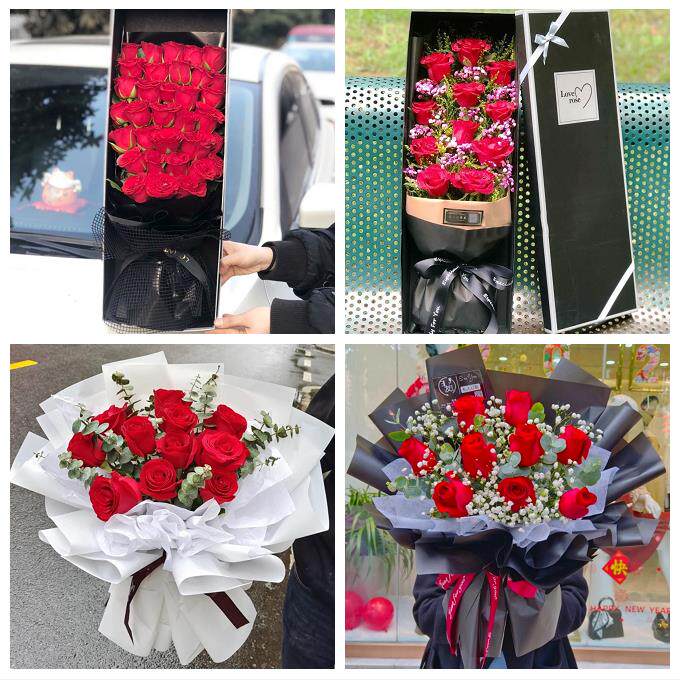 送深圳市光明新区公明龙华镇同城鲜花店订520玫瑰表白女友送老婆
