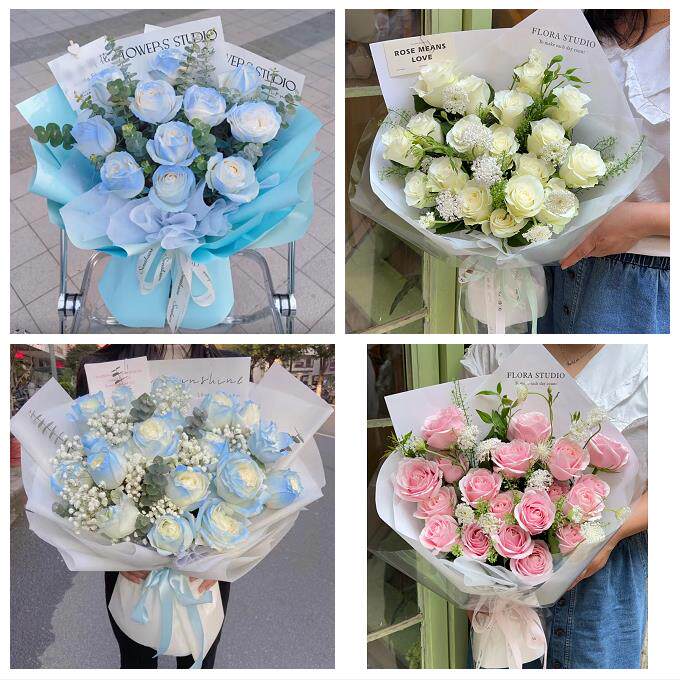 北京市房山区城关新镇向阳街同城鲜花店女神节玫瑰花束送老婆女友