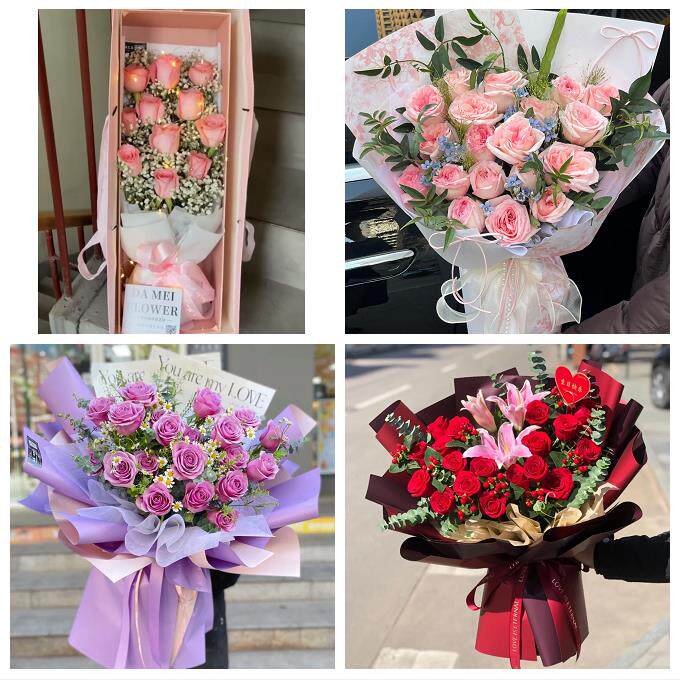 北京市房山区东风迎风星城街同城鲜花店情人节玫瑰花束礼盒送女友