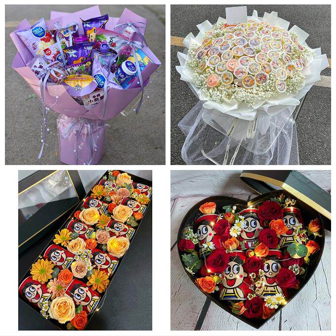 深圳罗湖区黄贝东门南湖桂园同城鲜花店61儿童节鲜花零食饮料花束