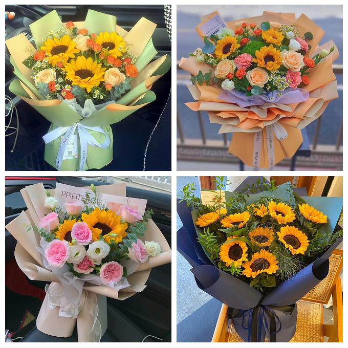 江西抚州市临川区东乡区南城县同城鲜花店向日葵玫瑰混搭生日花束