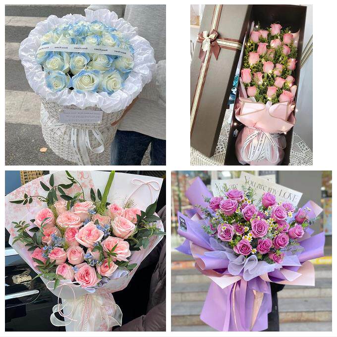 湘潭市雨湖岳塘区九华湘潭县同城鲜花店情人节玫瑰花束礼盒送女友