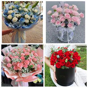 云南文山州西畴县马关县丘北县同城鲜花店订七夕节玫瑰送女友情人