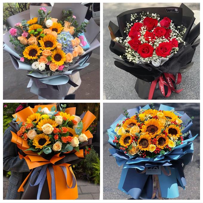 送徐州市鼓楼区云龙区贾汪区同城鲜花店玫瑰向日葵送闺蜜朋友生日
