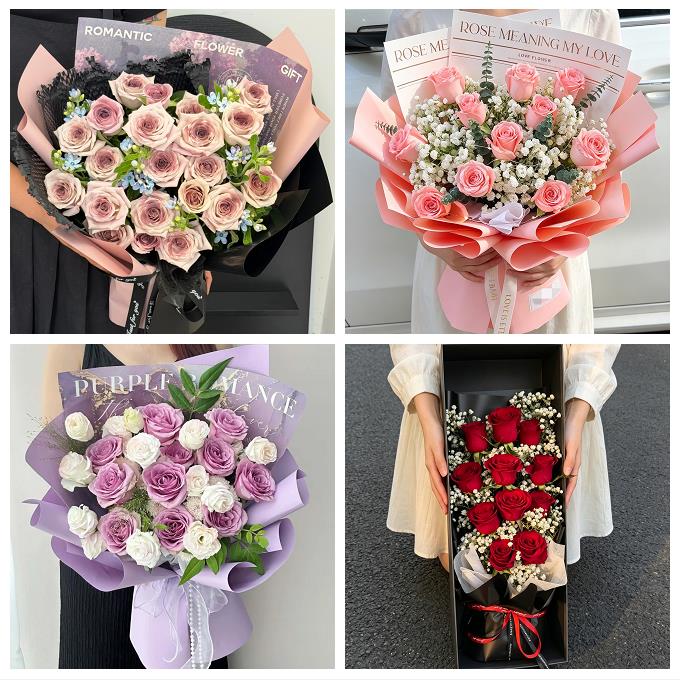 江苏连云港市东海县灌云灌南县同城鲜花店七夕玫瑰花束送女友老婆