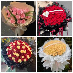 河南洛阳市老城区西工区瀍河区鲜花店同城配送女朋友情人节红玫瑰