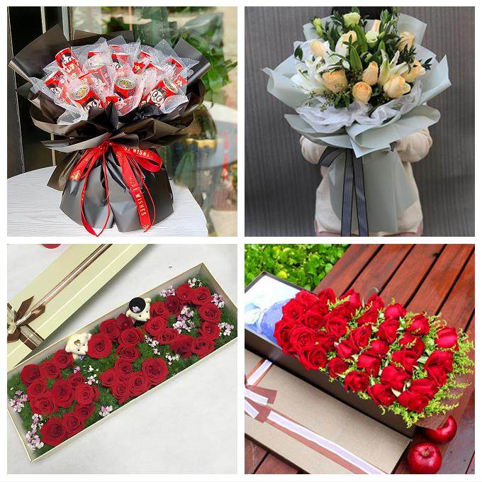 铜陵市铜官义安区郊区枞阳县同城鲜花店送女朋友闺蜜圣诞玫瑰礼盒