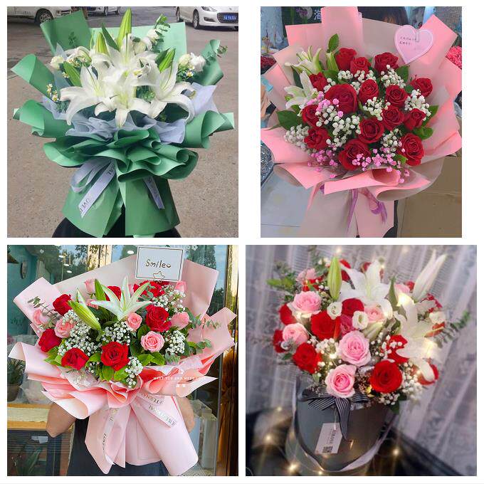 四平市伊通县公主岭市双辽市同城鲜花店订玫瑰百合送女友老婆生日