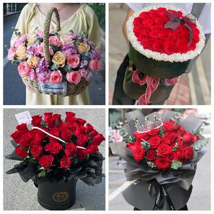 送西宁市大通县湟中县湟源县同城鲜花店三八玫瑰送闺蜜女朋友老婆