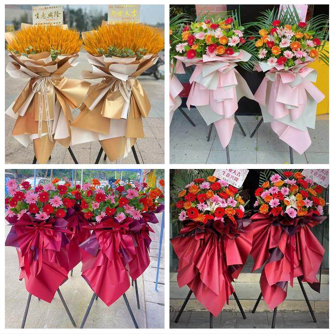 送昆明市宜良县石林县嵩明县同城花店开业乔迁鲜花大麦花篮送朋友