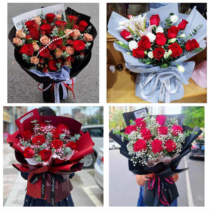 四川雅安市雨城区名山区荥经县同城鲜花店送11朵33枝玫瑰表白女友