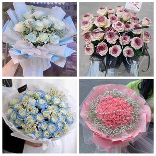 北京市东城朝阳建国门东直门同城鲜花店情人节玫瑰花束礼盒送女友