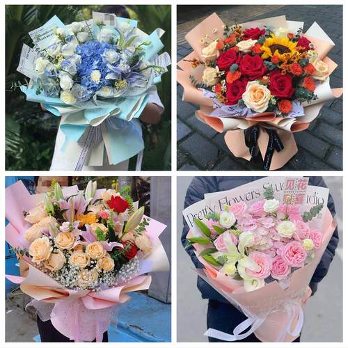 金华市婺城金东区武义浦江县同城鲜花店玫瑰向日葵绣球送朋友生日