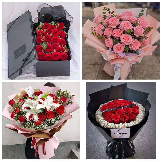 送宜宾市江安长宁县高县珙县同城鲜花店情人节送老婆玫瑰表白女友