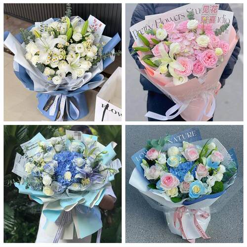 北京西城区展览路德胜金融街同城鲜花店玫瑰向日葵绣球送朋友生日