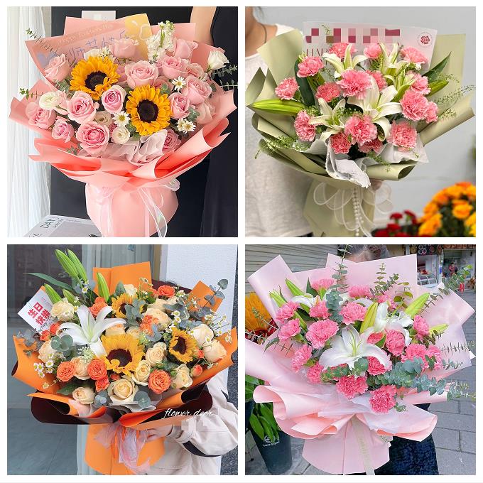 江苏南京市江宁六合溧水高淳区同城鲜花店送老师长辈康乃馨向日葵