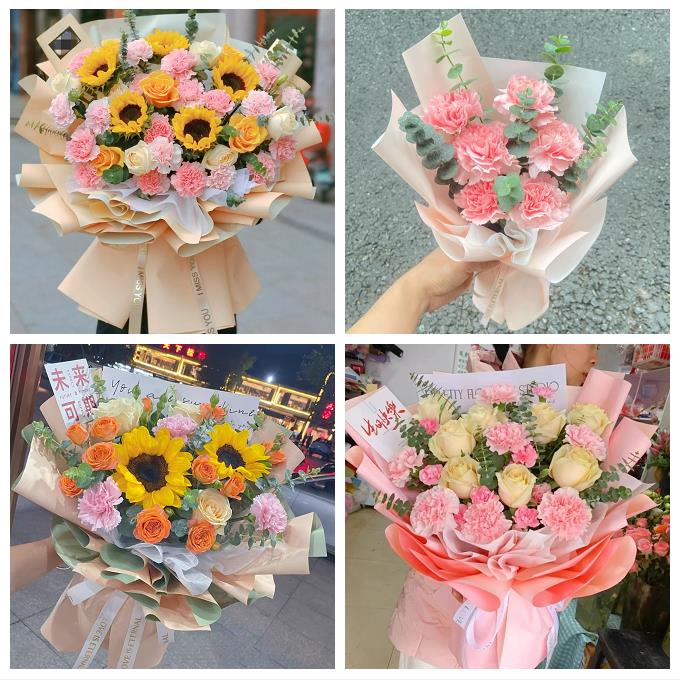 黔西南州兴义市兴仁县普安县同城鲜花店配送教师节康乃馨百合花束