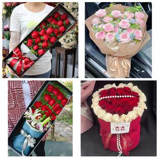福建厦门市集美区同安区翔安区鲜花店同城配送女朋友情人节红玫瑰