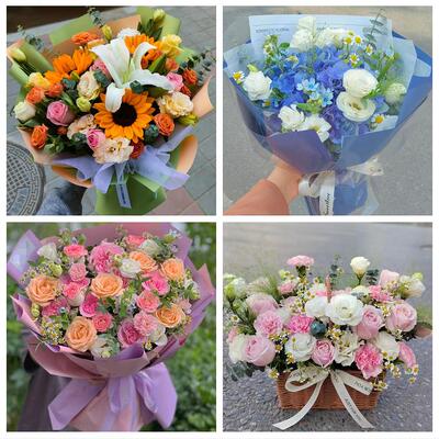 送甘孜州康定市泸定县丹巴县同城鲜花店玫瑰向日葵绣球送朋友生日