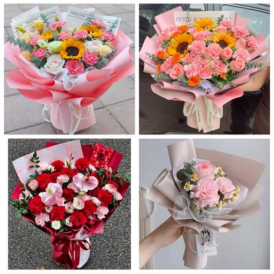 忻州市忻府区定襄五台县代县同城鲜花店送长辈父母亲节康乃馨花束