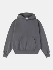 450g Union Kingdom Distressed Washed Hoodie Self-Distressed and Washed Sweatshirt